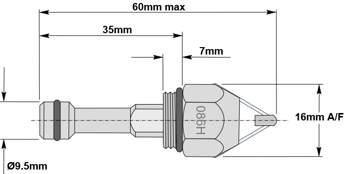 086H Nozzle Dimensions